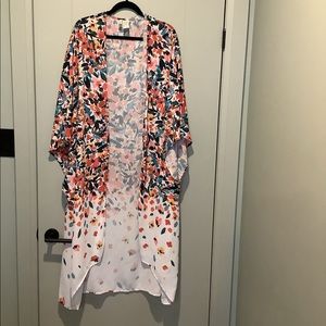 Anne Cole Sunset Floral Maxi Robe swim cover